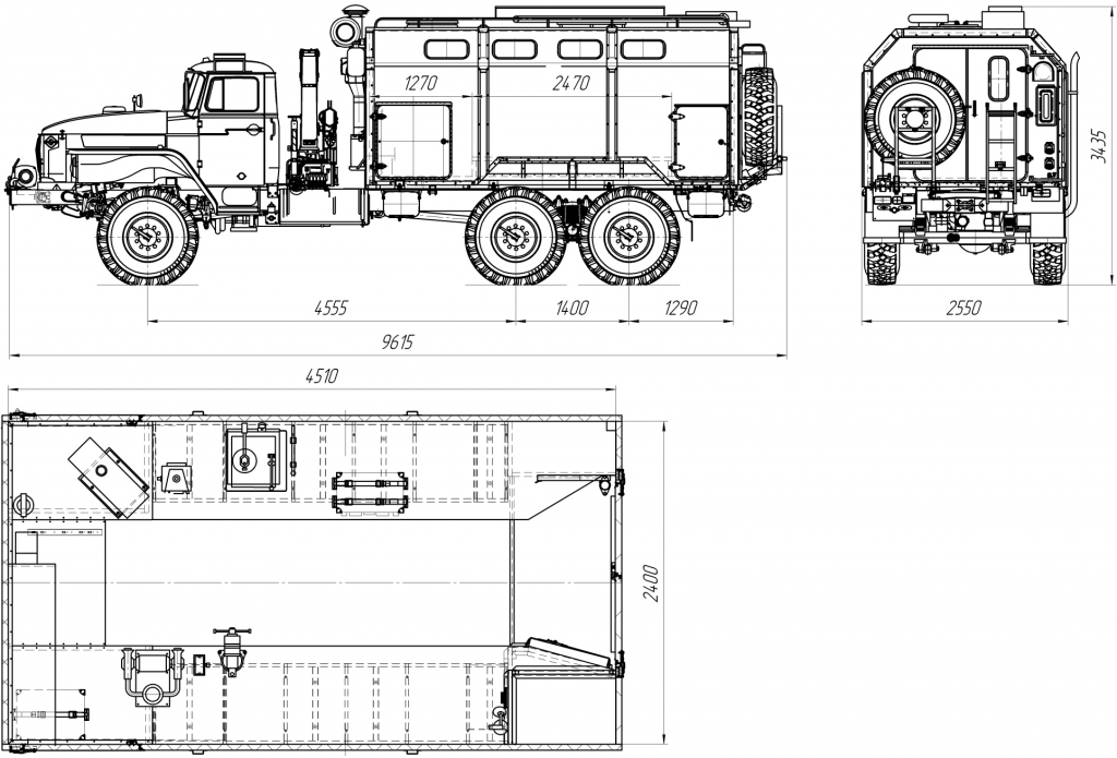 Кунг газ 66 чертежи